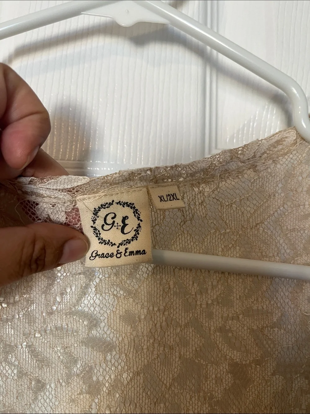 Beige Lace Duster Cover-Up — Lightweight Layering